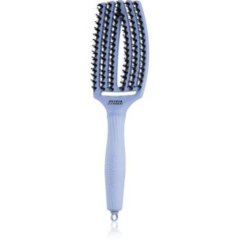 Olivia Garden Fingerbrush Boar & Nylon kartáč na vlasy s nylonovými a kančími štětinami Polar Blue 1 ks