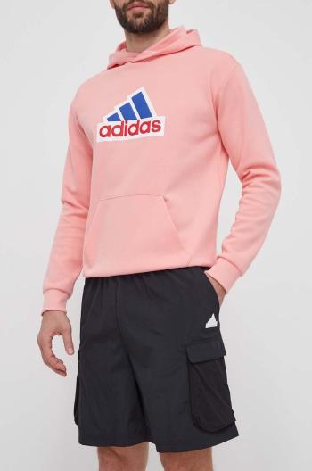 Kraťasy adidas pánské, černá barva, IS7612