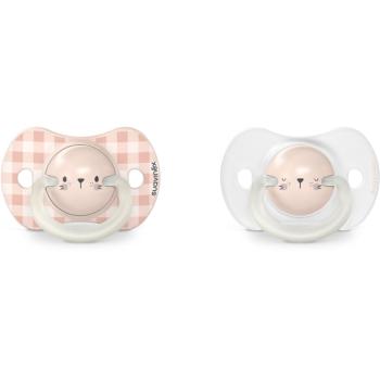 Suavinex Night & Day Physiological 6-18 m dudlík Pink Rabbit 2 ks