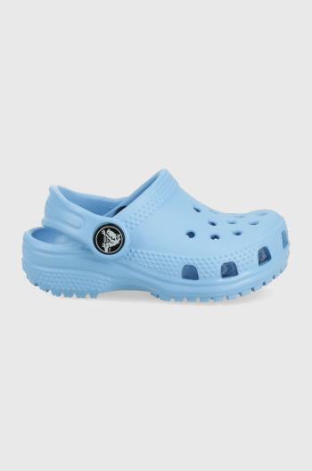 Dětské pantofle Crocs fialová barva