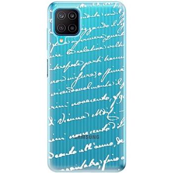 iSaprio Handwriting 01 - white pro Samsung Galaxy M12 (hawri01w-TPU3-M12)