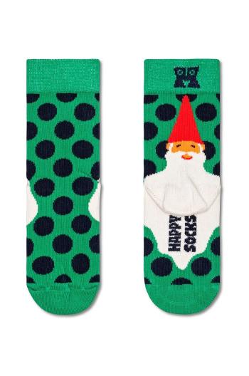 Dětské ponožky Happy Socks Kids Santas Beard Sock zelená barva, P000289