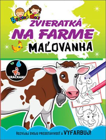 Zvieratká na farme Zvířátka na farmě, maľovanka / omalovánka