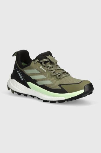 Boty adidas TERREX Free Hiker 2 Low GTX pánské, zelená barva, IE5104