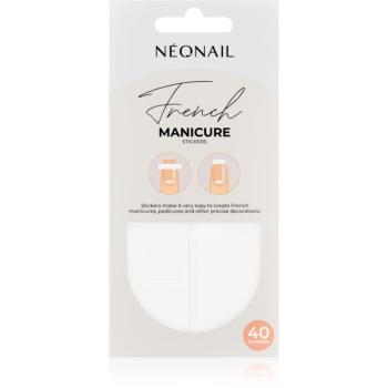 NEONAIL French Manicure Stickers nálepky na nehty typ 02 40 ks