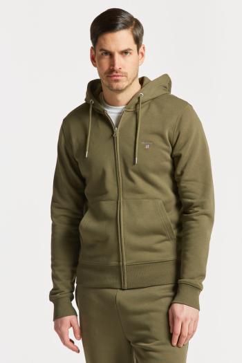 MIKINA GANT D1. THE ORIGINAL FULL ZIP HOODIE JUNIPER GREEN