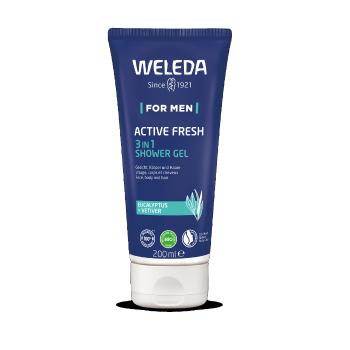 Weleda BIO For Men Active Fresh 3in1 sprchový gel 200 ml