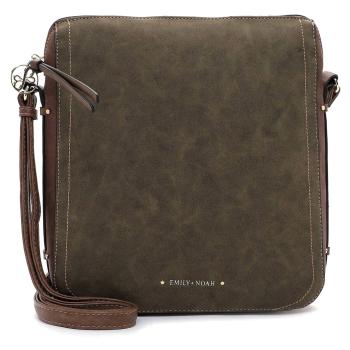 Dámská crossbody kabelka Emily & Noah Olivia - zeleno-hnědá