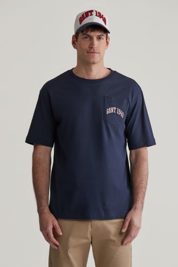 TRIČKO GANT POCKET GRAPHIC TSHIRT EVENING BLUE