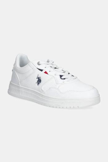 Sneakers boty U.S. Polo Assn. KOSMO bílá barva, KOSMO001M/DY3