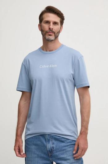 Bavlněné tričko Calvin Klein modrá barva