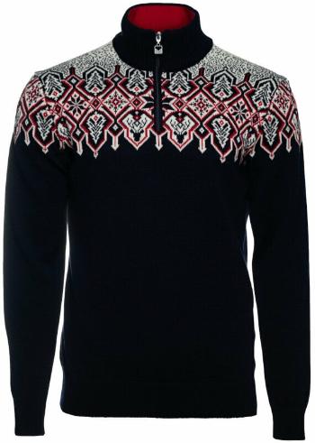 Dale of Norway Winterland Mens Merino Wool Sweater Navy/Off White/Raspberry XL Svetr