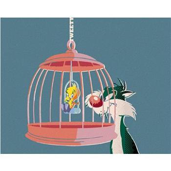 Zuty - Sylvester a tweety v kleci (looney tunes), 40×50 cm (HRAwlmal373nad)