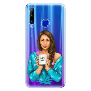 Odolné silikonové pouzdro iSaprio - Coffe Now - Brunette - Huawei Honor 20 Lite