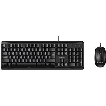 ORICO Wired Keyboard - EN & Mouse (ORICO-KM01-BK-BP)