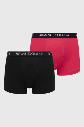 Boxerky Armani Exchange 2-pack pánské, růžová barva, 957027 CC282 NOS