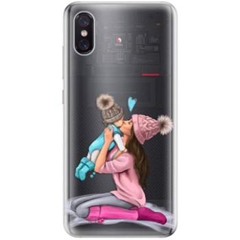 iSaprio Kissing Mom - Brunette and Boy pro Xiaomi Mi 8 Pro (kmbruboy-TPU-Mi8pro)