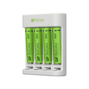 Weltbild USB Nabíječka baterií GP ECO E411 + 4X AAA ReCyko 850