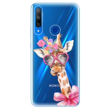 Odolné silikonové pouzdro iSaprio - Lady Giraffe - Huawei Honor 9X