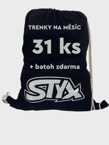 Styx Trenýrky 31 ks Černá