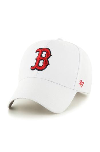 Čepice 47brand MLB Boston Red Sox bílá barva, s aplikací, B-MVP02WBV-WH