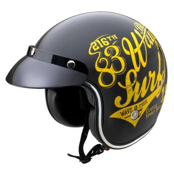 Moto přilba W-TEC Café Racer  3Ways Surf Yellow  XXL (63-64)