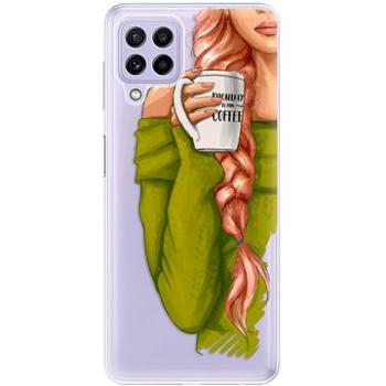 iSaprio My Coffe and Redhead Girl pro Samsung Galaxy A22 (coffread-TPU3-GalA22)