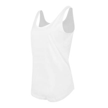 Mantis Volné dámské bavlněné tílko - Bílá | 2XL