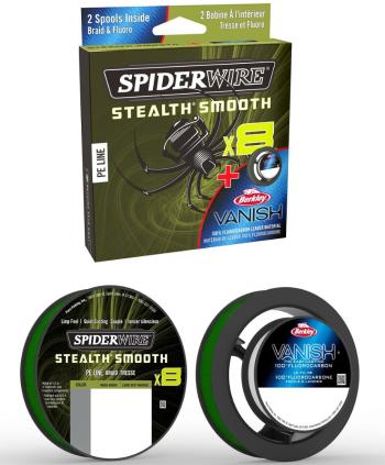 Spiderwire splétaná šňůra stlth smooth8 moos green 150m - 0,15 mm 16,5 kg