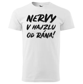 Tričko Nervy v… (Velikost: M, Typ: pro muže, Barva trička: Bílá)