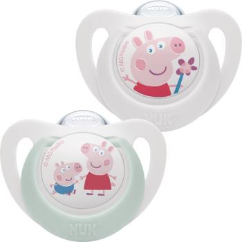 NUK Star Peppa Pig dudlík 0-6 m 2 ks