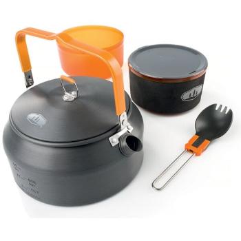 GSI Outdoors HALULITE KETALIST Kemping edények, sötétszürke, méret