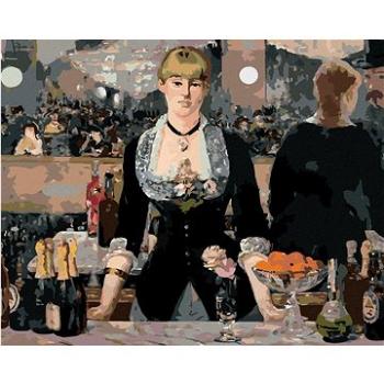 Diamondi - Diamantové malování - BAR VE FOLIES BERGERE (ÉDOUARD MANET), 40x50 cm, Vypnuté plátno na  (606416B)