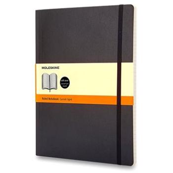 MOLESKINE XL, měkké desky, linkovaný, černý (QP621)