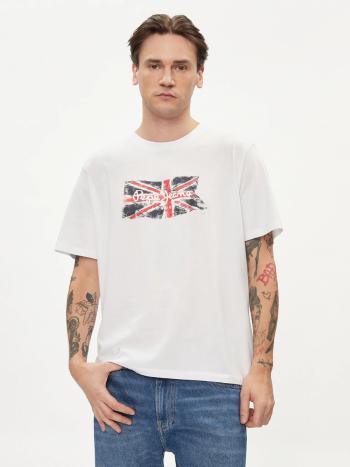 Pepe Jeans pánské bílé tričko