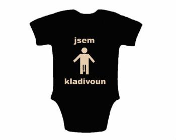 Dětské body krátký rukáv premium Jsem kladivoun