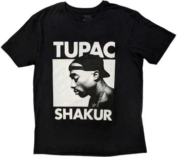 2Pac Tričko Eyes Closed Unisex Black L