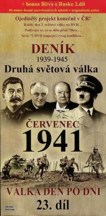 Deník 2. světové války (23. díl) - červenec 1941 (DVD) (papírový obal)