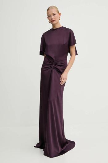 Šaty Victoria Beckham fialová barva, maxi, 1125WDR005454A