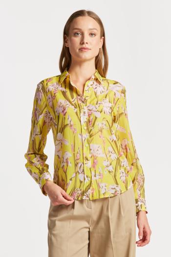 KOŠILE GANT REG IRIS PRINT COT SILK SHIRT CANARY YELLOW