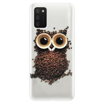 Odolné silikonové pouzdro iSaprio - Owl And Coffee - Samsung Galaxy A02s