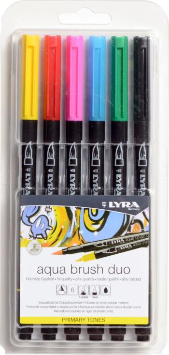 Lyra Double Tip Aqua Duo Fixy Primary Tones 6 ks