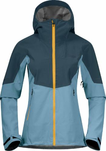 Bergans Senja Hybrid Softshell W Jacket Smoke Blue/Orion Blue/Light Golden Yellow S Lyžařská bunda