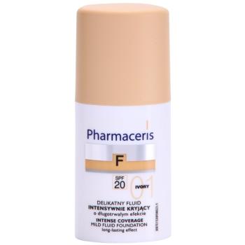 Pharmaceris F-Fluid Foundation intenzivně krycí make-up s dlouhotrvajícím efektem SPF 20 odstín 01 Ivory 30 ml