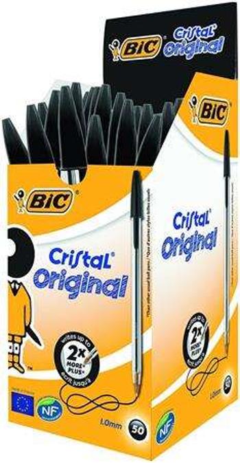 BIC Golyóstoll, 0,32 mm, kupakos, BIC &quot;Cristal Original&quot...