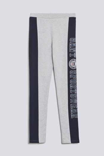 LEGÍNY GANT D1. CREST SHIELD LEGGINGS LIGHT GREY MELANGE