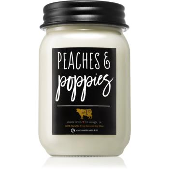 Milkhouse Candle Co. Farmhouse Peaches & Poppies vonná svíčka Mason Jar 368 g