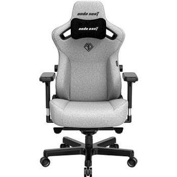 Anda Seat Kaiser Series 3 Premium Gaming Chair - XL Grey Fabric (AD12YDC-XL-01-G-PV/F)