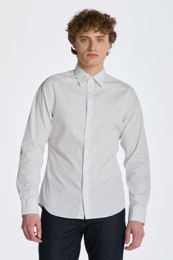 KOŠILE GANT SLIM FORMAL MICRO PRINT SHIRT WHITE