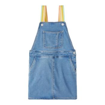 name it Šaty s náprsenkou Nmffro Medium Blue Denim